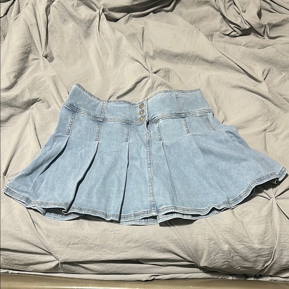 No Boundaries Dresses & Skirts - Denim Pleated Skirt